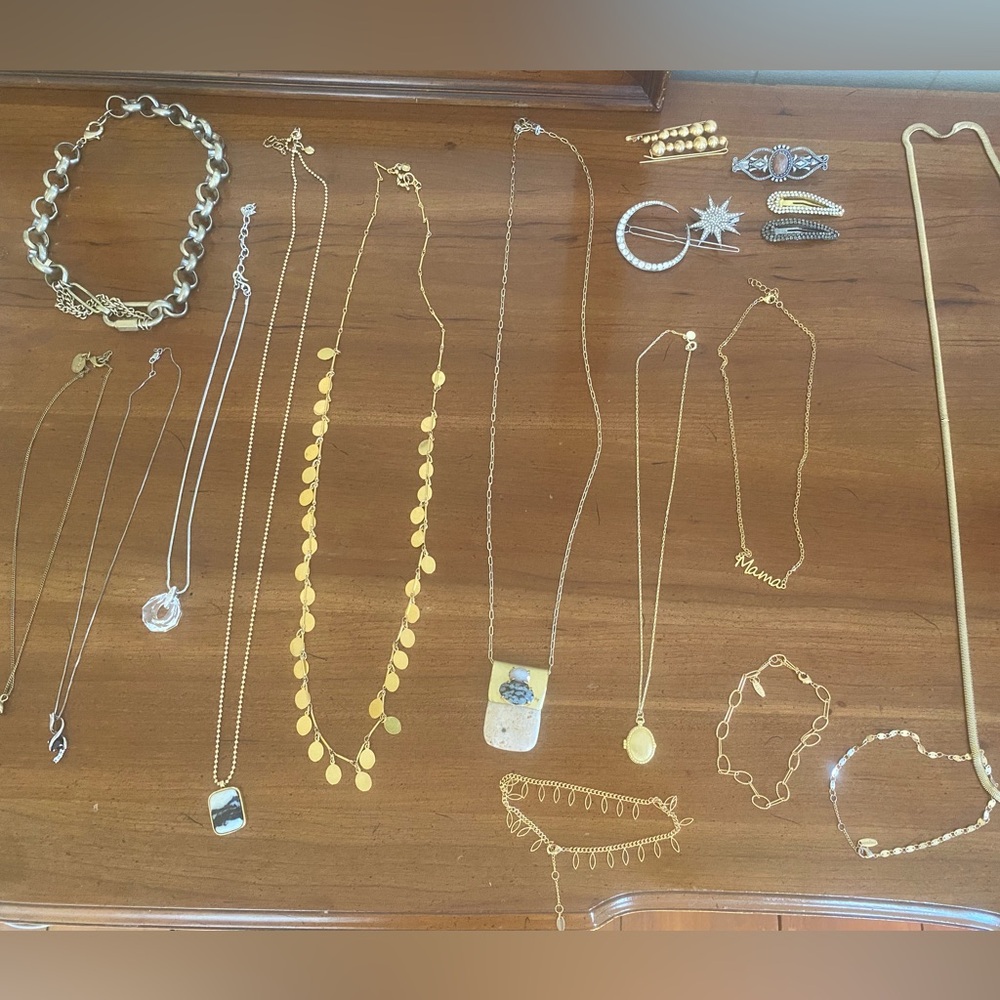 Gold and Silver Jewelry lot - Anthropologie, J. Crew, Pandora, Free People